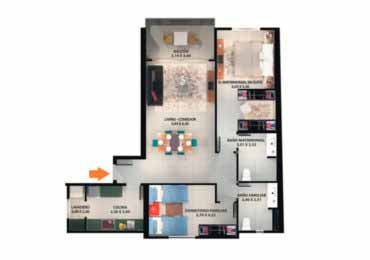 2 dormitorios Tipo D